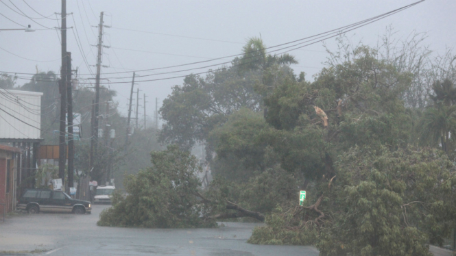 Badai Irma menerjang Puerto Rico Rabu, 6 September waktu setempat.