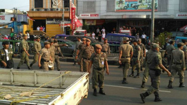 Petugas amankan demonstrasi besar protes sistem satu arah di Depok