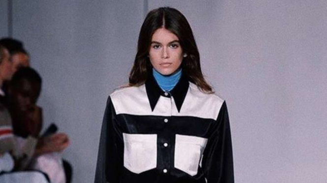 Kaia Gerber di New York Fashion Week 2017