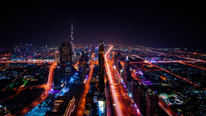Pemandangan Kota Dubai