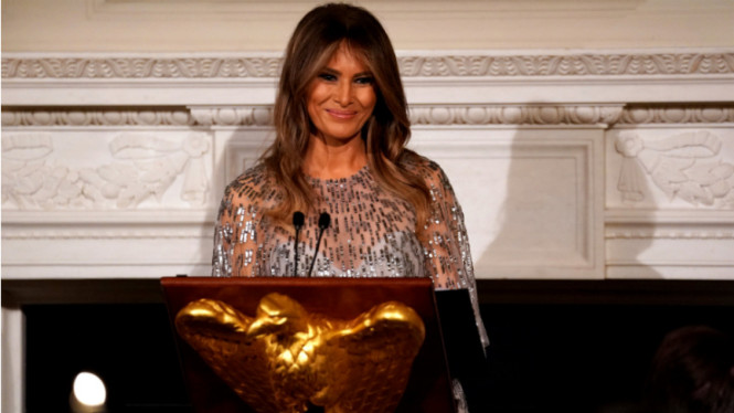 Melania Trump di White House Historical Association dinner.
