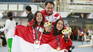 Kontingen renang Indonesia di ajang ASEAN Paragames 2017
