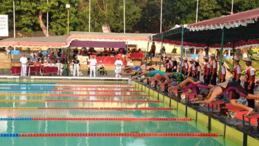 Final cabang olahraga renang Popnas Jateng 2017