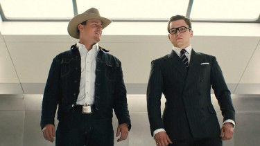 Channing Tatum dan Taron Egerton dalam Kingsman The Golden Circle