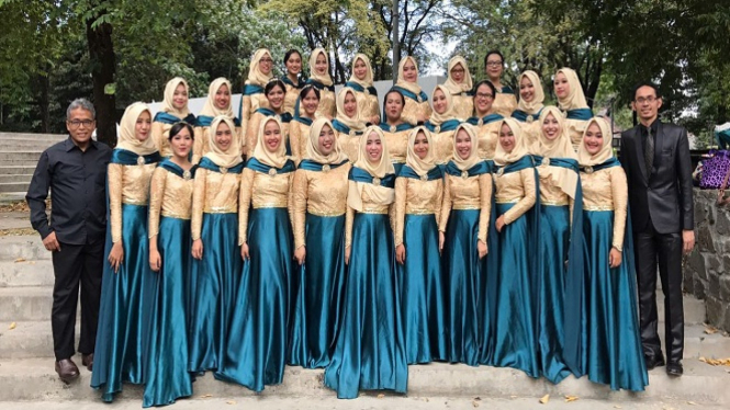 Tim paduan suara mahasiswa IPB.