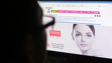 Website Nikahsirri.com saat diakses warganet