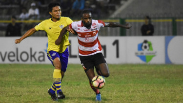 Madura United saat kalahkan Gresik United.
