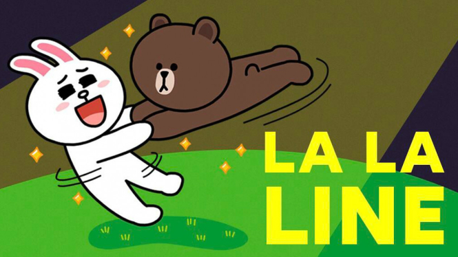 Ilustasi stiker LIne