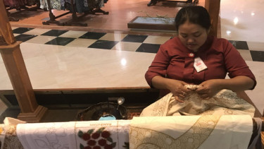Anita, salah satu pembatik asal Pekalongan 