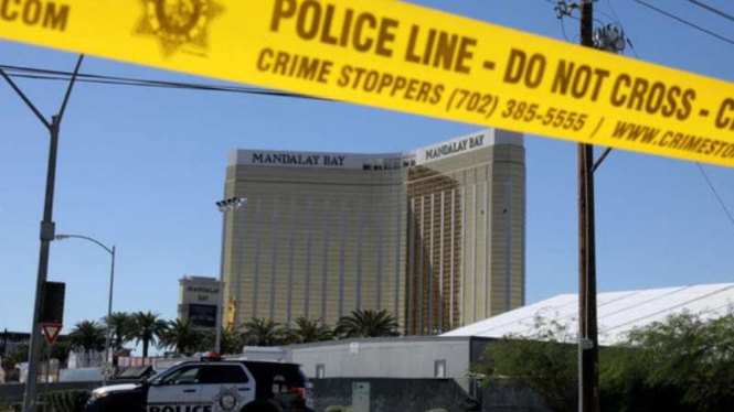 Mandala Bay di Las Vegas. Lokasi terjadinya aksi penembakan brutal.
