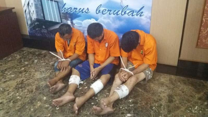 Tiga anggota kelompok rampok nasabah bank yang hidup.