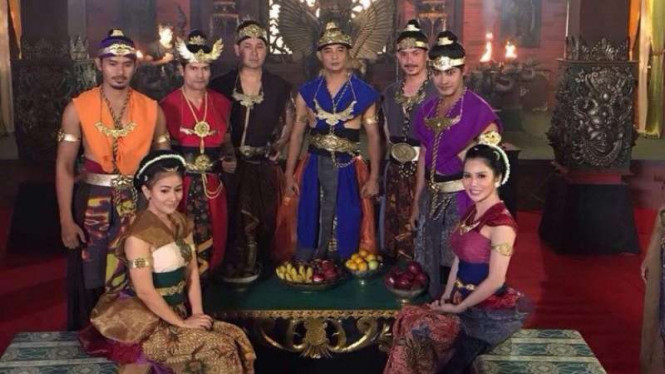 Barry Prabu di syuting Saur Sepuh