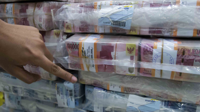 Tumpukan uang kertas rupiah. (Foto ilustrasi)