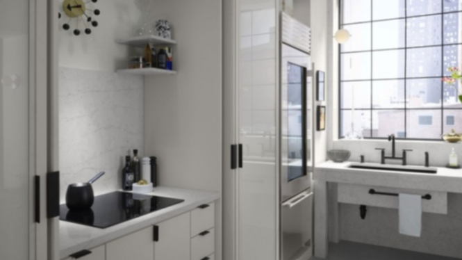 Area dapur apartemen studio