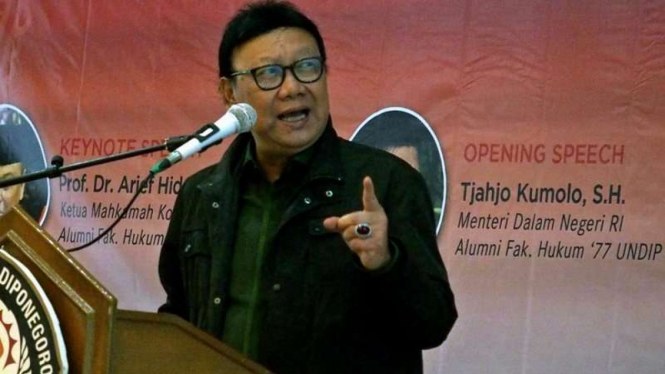 Menteri Dalam Negeri Tjahjo Kumolo