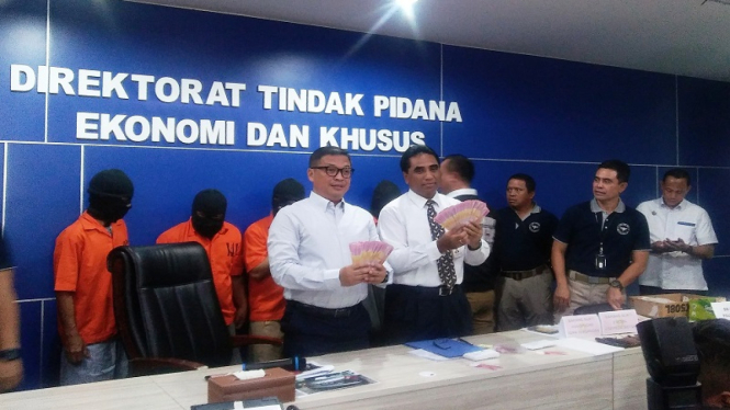 Dirtipideksus Polri Brigjen Agung Setya mengungkap kasus uang palsu