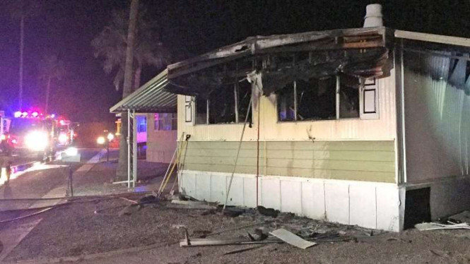 Rumah terbakar gara-gara laba di Tucson, Arizona