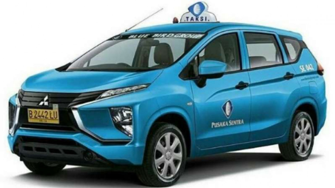 Rekaan digital Mitsubishi Xpander jadi taksi.