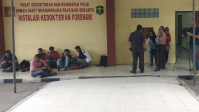 Suasana di RS Polri, KramatJati, Jakarta Timur.