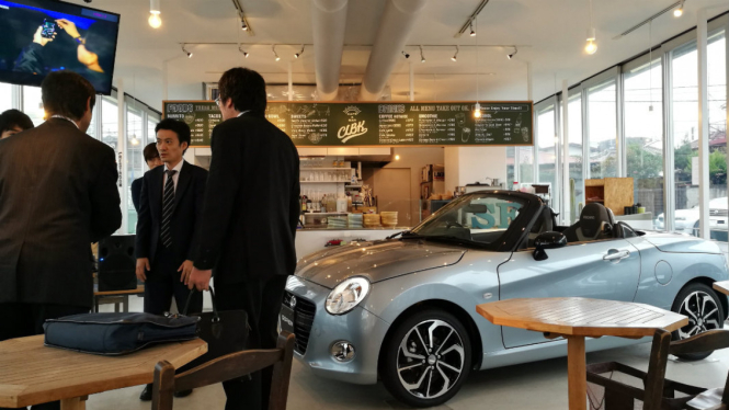 Copen Local Base Kamakura, diler masa depan Daihatsu di Kanagawa, Jepang.
