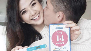 Franda hamil 14 minggu