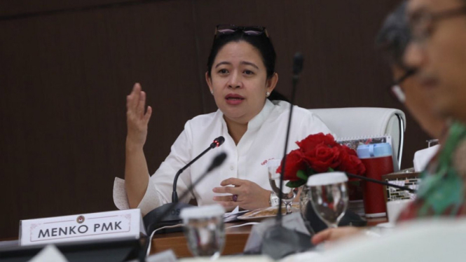 Menteri Koordinator Bidang Pembangunan Manusia dan Kebudayaan Puan Maharani.