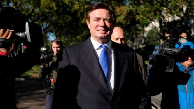 Mantan Ketua Tim Manajer Kampanye Donald Trump, Paul Manafort.