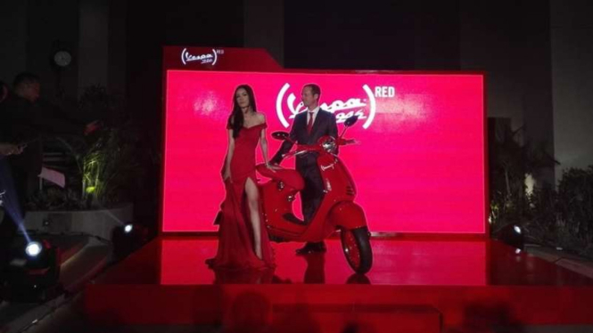 Peluncuran Vespa 946 Red di Jakarta, Kamis (2/11).