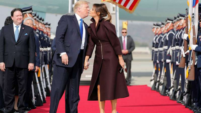 Presiden AS Donald Trump dan Melania.