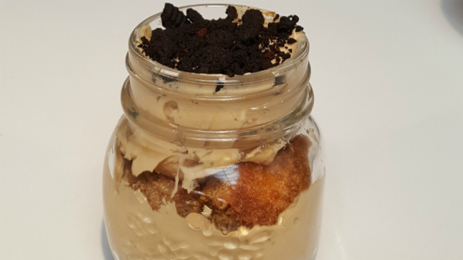 Coffee Cheesecake Pots.