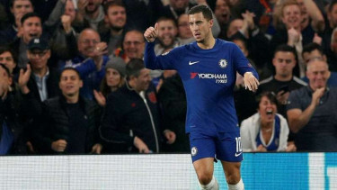 Gelandang serang Chelsea, Eden Hazard.