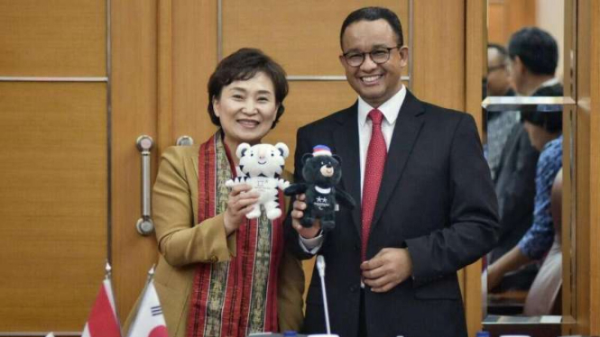 Kim Hyn Mee dan Anies Baswedan.