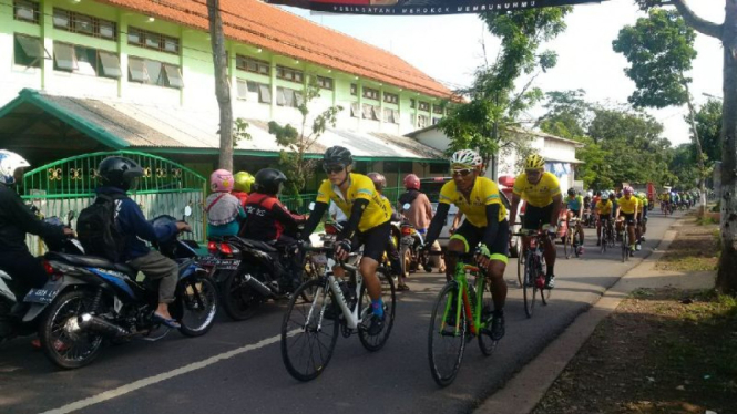 Peserta Tour de Borobudur 2017 (VIVA co.id/ Dwi Royanto)