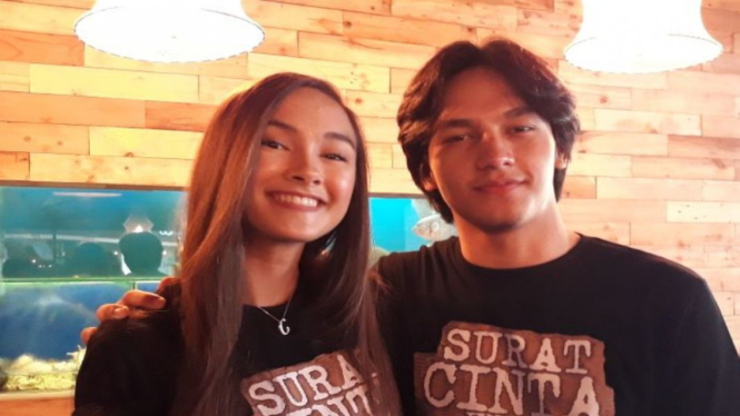 Jefri Nichol dan Caitlin Halderman 