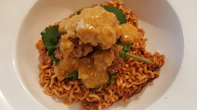 Salted Egg Mi Samyang Keju.