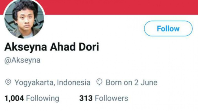 Akun Twitter diduga Akseyna 'hidup' kembali 