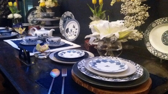 Tableware premiun blue moon.