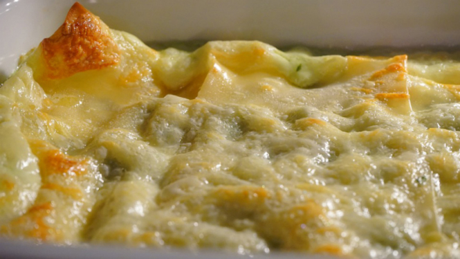 Ilustrasi casserole/hidangan panggang.