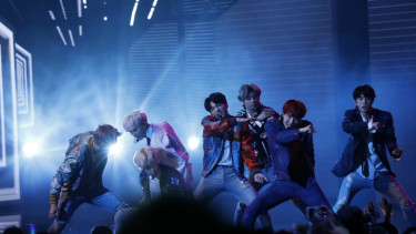 BTS di American Music Awards 2017.