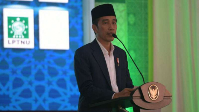 Presiden Joko Widodo dalam Konferensi Besar NU