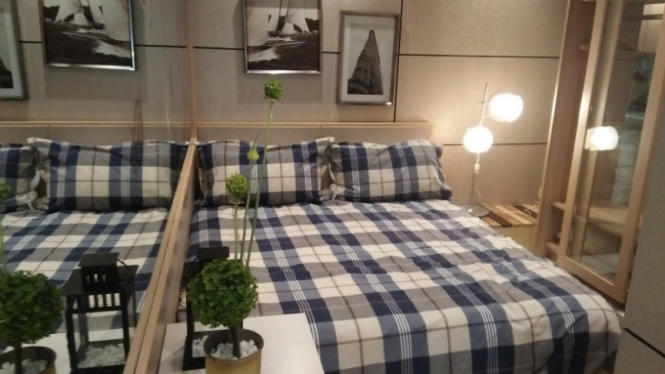 Dekorasi apartemen minimalis.
