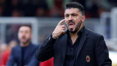 Pelatih AC Milan, Gennaro Gattuso.