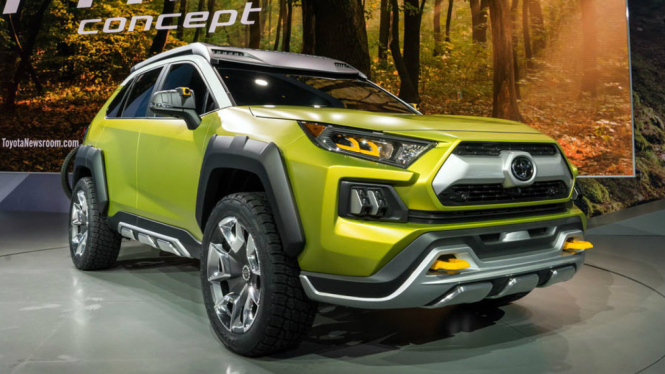 Mobil penjelajah masa depan Toyota FT-AC di Los Angeles Auto Show, Desember 2017