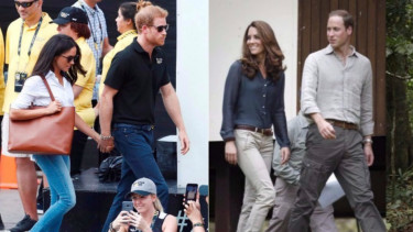 Gaya kasual Megan Markle dan Kate Middleton