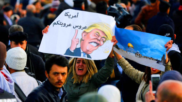 Aksi Protes terhadap Donald Trump dan Israel Soal Yerusalem