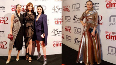Gaya busana artis di premier Ayat-ayat Cinta 2