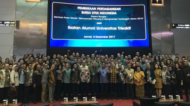 Pelantikan dan talkshow IKA USAKTI di Bursa Efek Indonesia