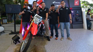 Honda CRF150L dipamerkan di Serpong, Sabtu 9 Desember 2017