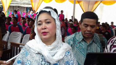 Siti Hediati Hariyadi atau Titiek Soeharto di Kabupaten Bantul, Yogyakarta.