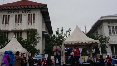 Perayaan Hari HAM di Kota Tua, Jakarta